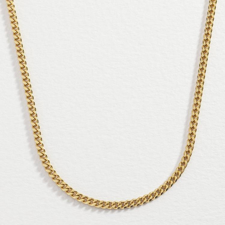 Revere men's 9ct gold plated chain necklace 18 inch - British product