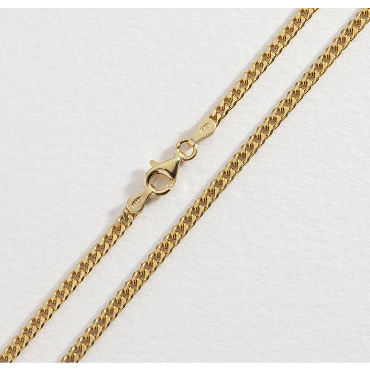 Revere men's 9ct gold plated chain necklace 18 inch - British product