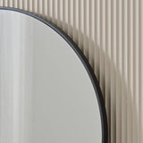 Home Essentials black round wall mirror 70cm, UK version