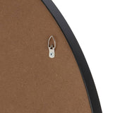 Home Essentials black round wall mirror 70cm, UK version