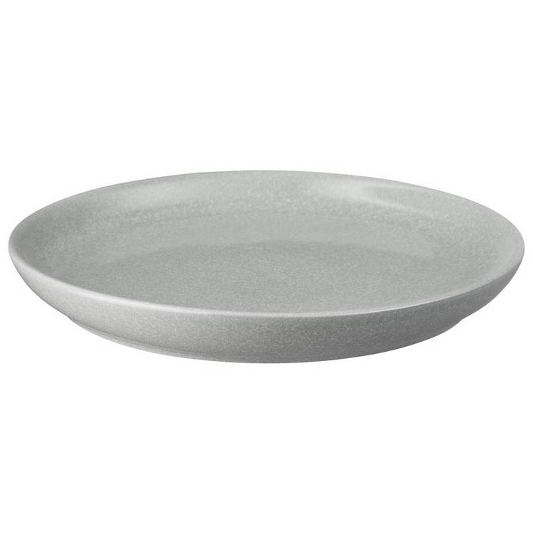 Denby 12 piece stoneware dinner set light grey - British product