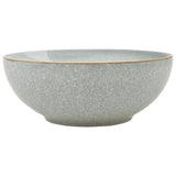 Denby 12 piece stoneware dinner set light grey - British product