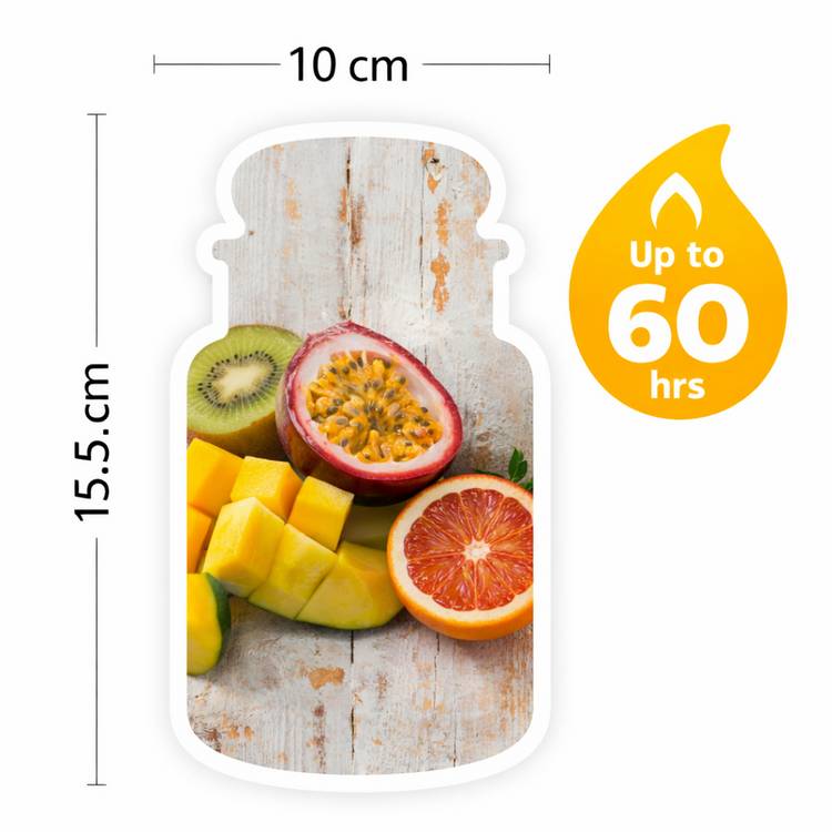 Yankee Candle medium scented candle Exotic Fruits, imported from the UK