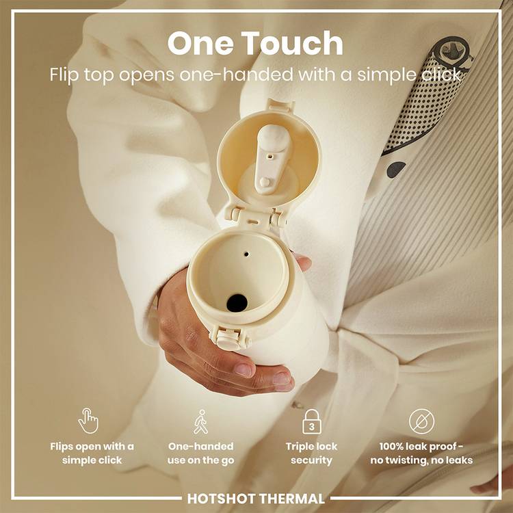 Ion8 cream coffee cup 360ml, UK version