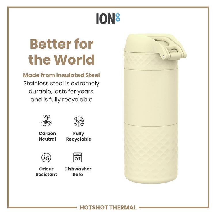 Ion8 cream coffee cup 360ml, UK version