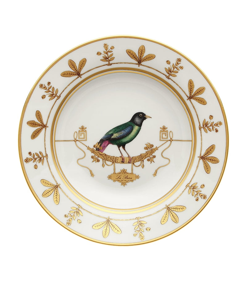 Ginori 1735 Volière La Brève soup plate 24.5cm, UK version
