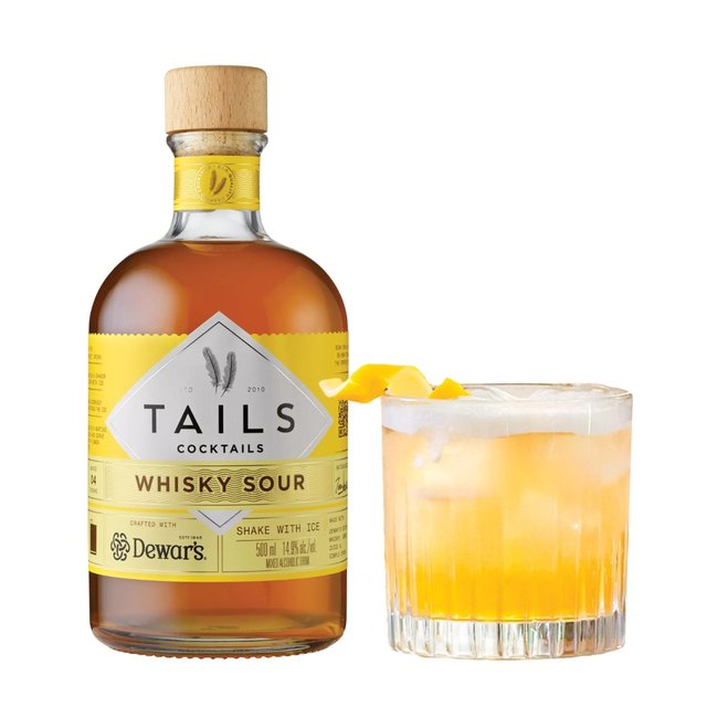 Tails Cocktails Dewars Whisky Sour Premixed Cocktail 500ml GOODS M&S