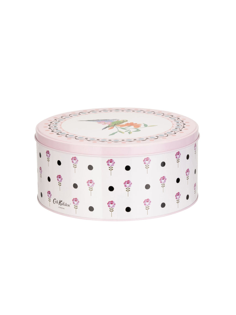 Cath Kidston green painted cake tin set 23cm and 25cm - British product