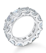 Harrods David Morris Square Emerald-Cut Diamond Eternity Ring- Buy online at McGrocer
