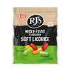 RJs Mixed Fruit Soft Licorice 280g, imported from the UK