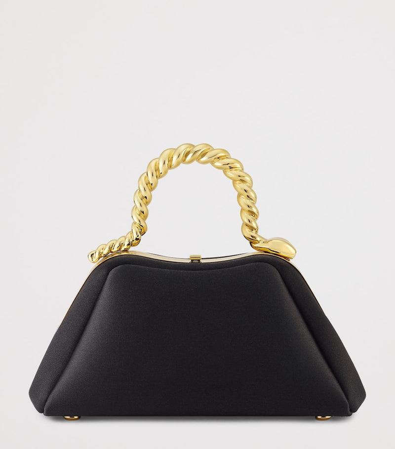 Bvlgari Satin Serpentine Mini Top-Handle Bag, imported from the UK