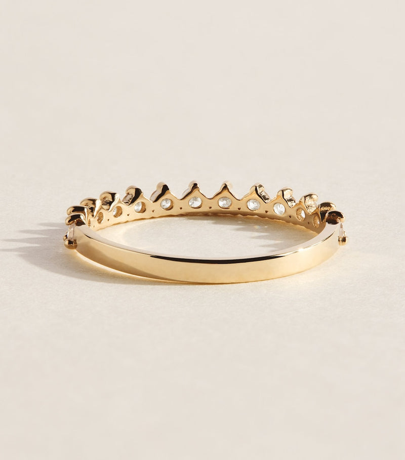 Jennifer Meyer Ring Gelbgold Diamant 3 Krappen, importiert aus Großbritannien