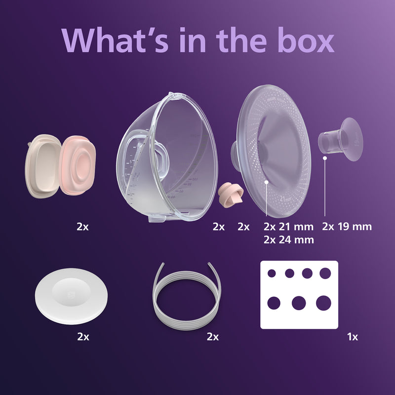 Philips Avent hands-free double collection cups (British brand)