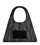 Alaïa leather-trim fishnet shoulder bag, imported from the UK