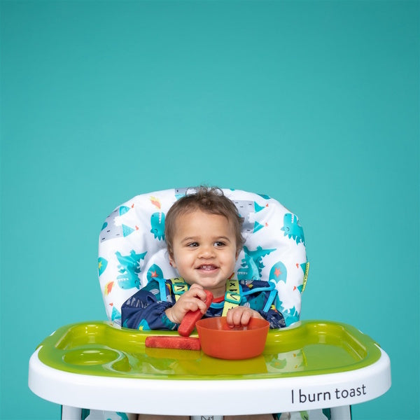Ziggle Baby Coverall Feeding Bib Blue Dragon Kingdom (British brand)