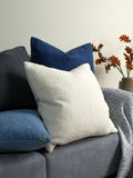 furn. teddy borg fleece cushion wedgewood blue - British product