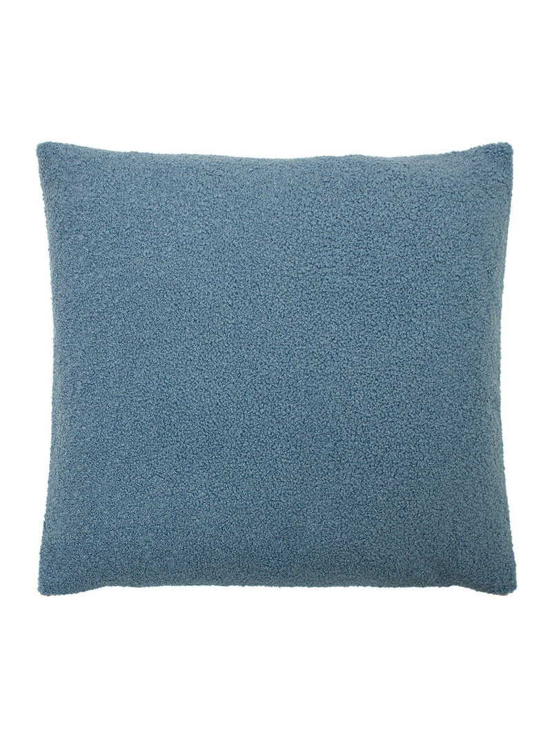 furn. teddy borg fleece cushion wedgewood blue - British product