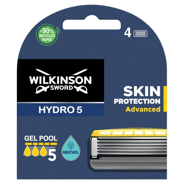 Wilkinson Sword Hydro 5 Skin Protection Advanced Men's Razor Blades 4 per pack GOODS M&S