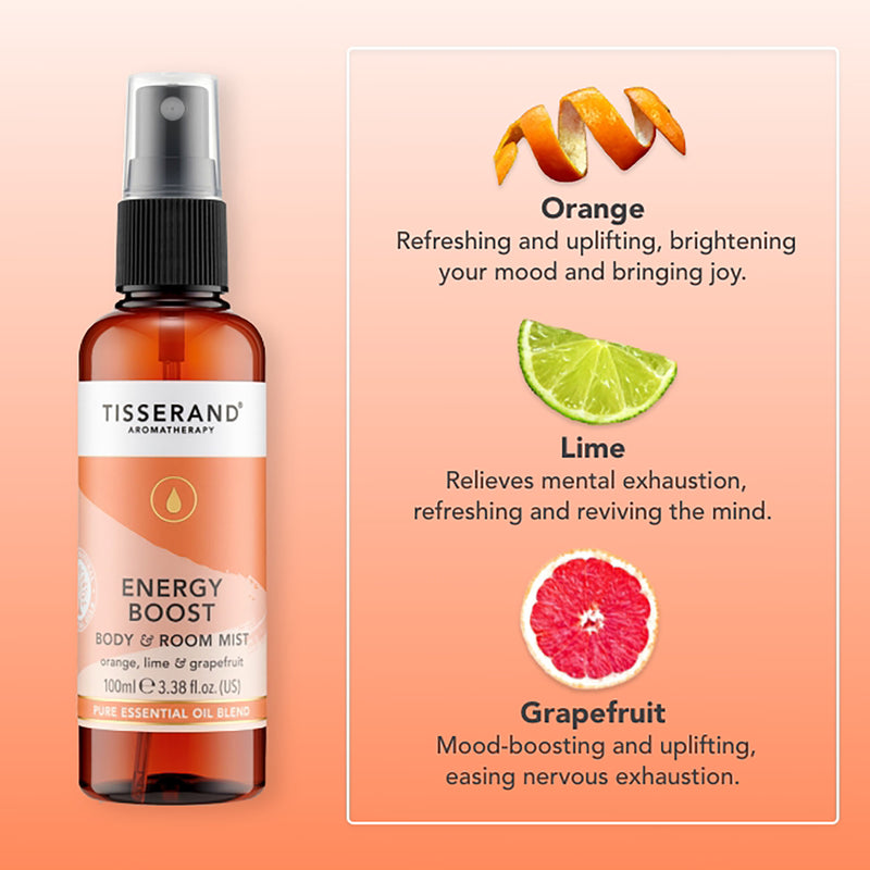 Tisserand Energy Boost MoodFix Mist 100ml (British brand)