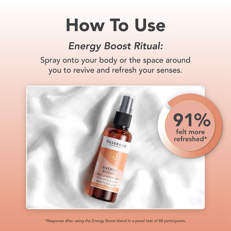 Tisserand Energy Boost MoodFix Mist 100ml (British brand)