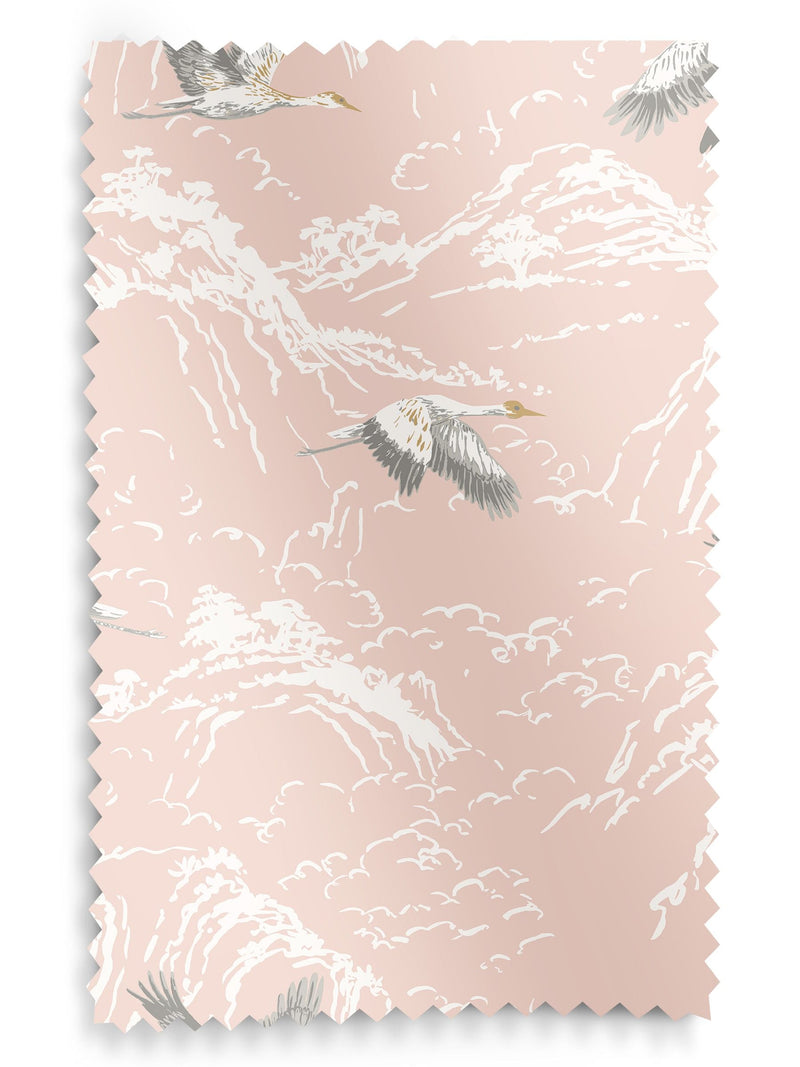 Laura Ashley roman blind blush pink Animalia print, imported from the UK