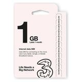 Argos Three 1GB Pay As You Go Data SIM Card- Buy online at McGrocer