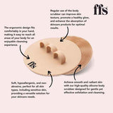 FFS Beauty Silicone Body Scrubber Peach - British product