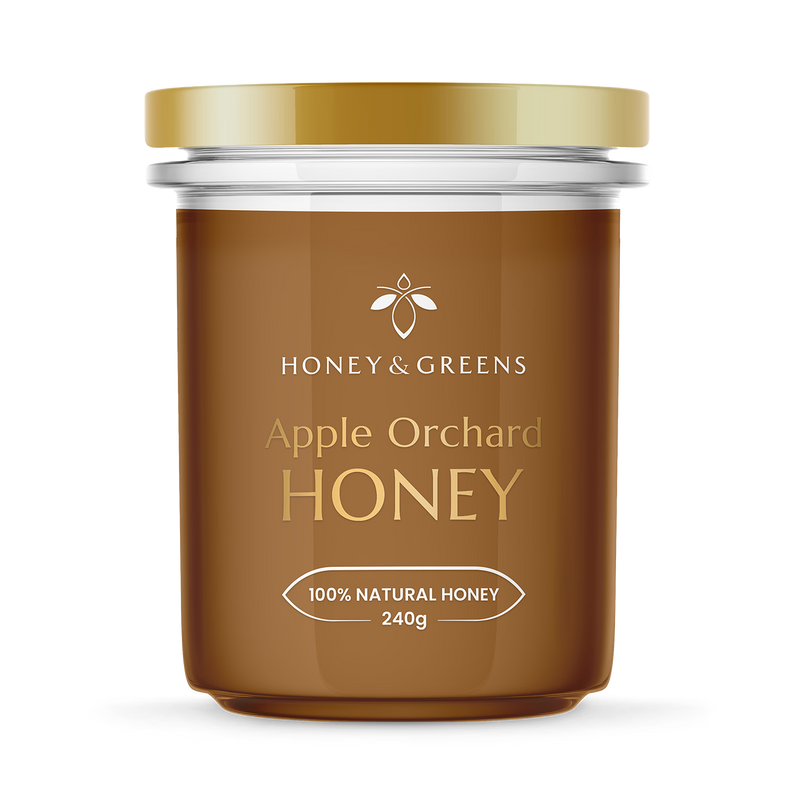 Honey & Greens British apple orchard honey 240g, UK version