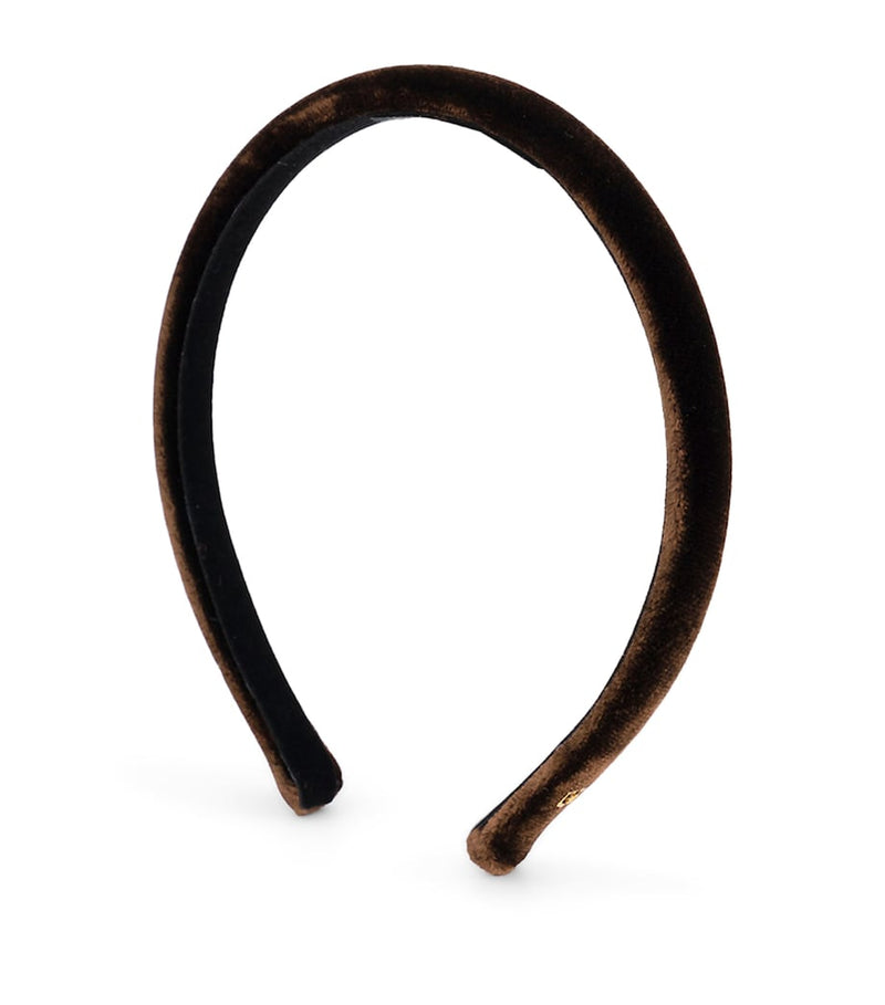 Alexandre de Paris velvet headband 10mm, imported from the UK