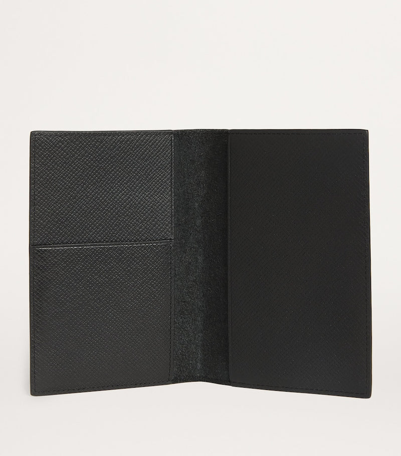 Harrods leather passport holder with slip pockets, imported from the UK