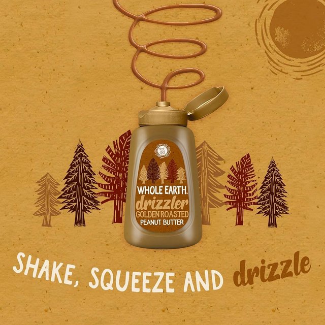 Whole Earth Drizzler Golden Roasted Peanut Butter   320g GOODS M&S