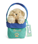 Harrods Harrods Puppy in a Bag Small Dog Plush Toy- Buy online at McGrocer