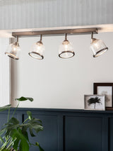 Next Next Brushed Nickel Gloucester Spot 4 Light Ceiling Light- Buy online at McGrocer