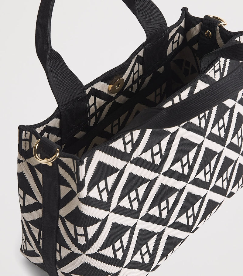 Harrods small geometric tote bag (British brand)
