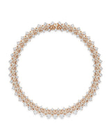 Harrods Boodles Rose Gold and Diamond The Pallace Collection Tudor Skyline Collar Necklace- Buy online at McGrocer