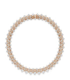 Boodles rose gold diamond collar necklace (British brand)