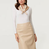 Izabel London polka dot print satin texture scarf, imported from the UK
