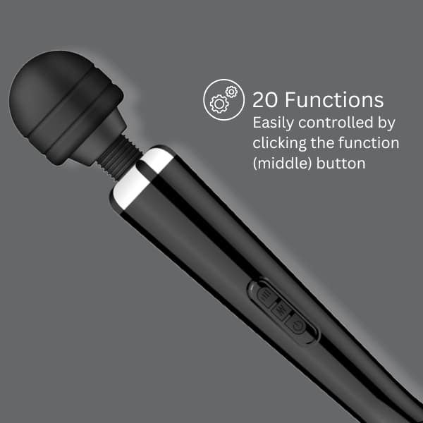 Loving Joy Rechargeable Magic Wand Vibrator with 20 modes - British product