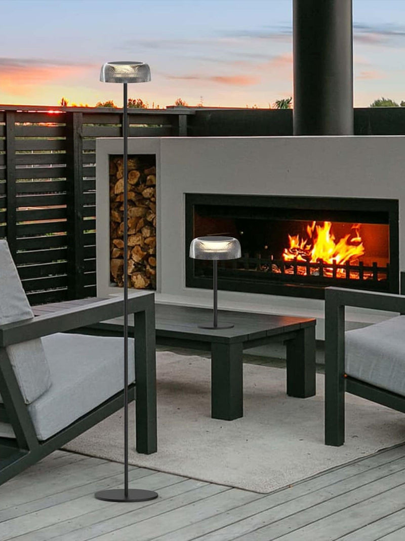 The Solar Centre Sundara warm white solar floor lamp, UK version