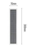 The Solar Centre Halo rectangle solar wall light 30 cm, UK version