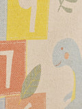 Widdop beige dinosaur hopscotch rug 93x58cm - British product