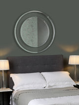 Next Laura Ashley Evie Clear Large Round Wall Mirror- Buy online at McGrocer
