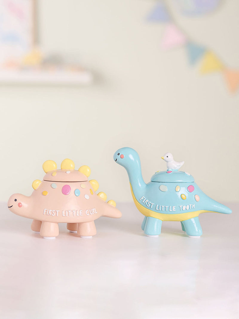 Widdop multicoloured dinosaur keepsake set 10.5cm, UK version