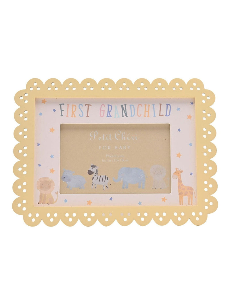 Widdop white scallop photo frame 6x4 inch first grandchild, imported from the UK