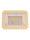 Widdop white scallop photo frame 6x4 inch first grandchild, imported from the UK