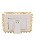 Widdop white scallop photo frame 6x4 inch first grandchild, imported from the UK