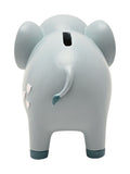 Widdop elephant money box blue blush cheeks, UK version