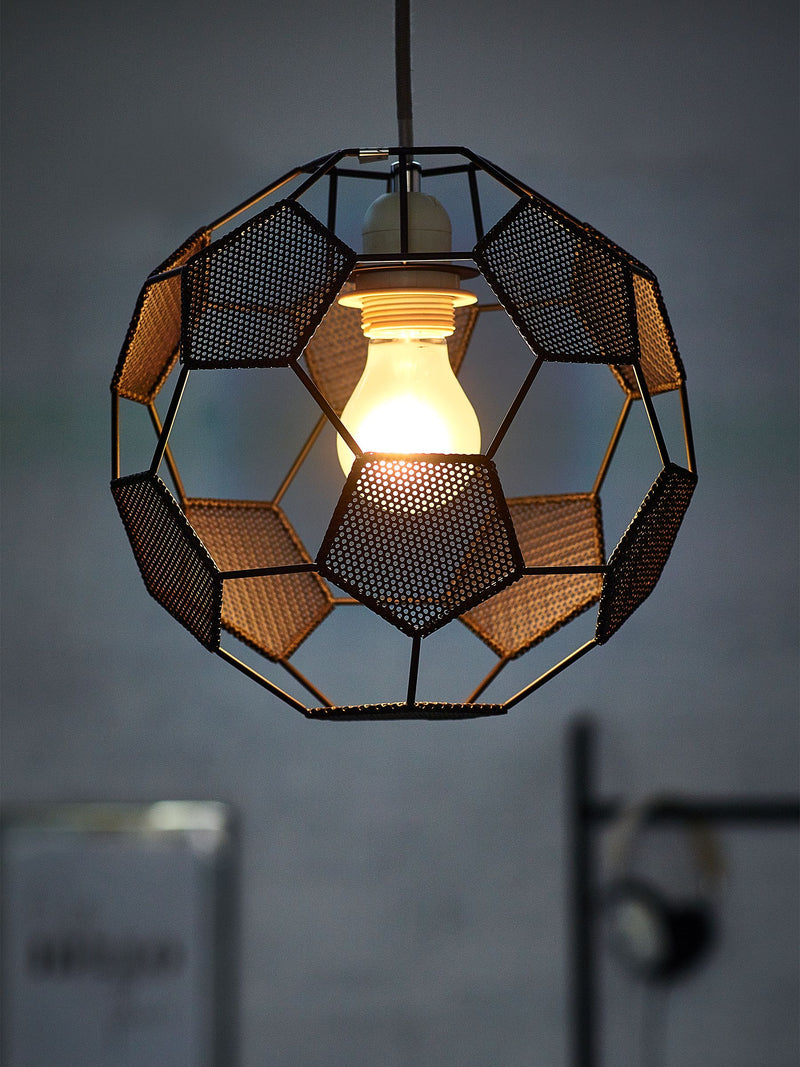 Monochrome football ceiling light shade (British brand)