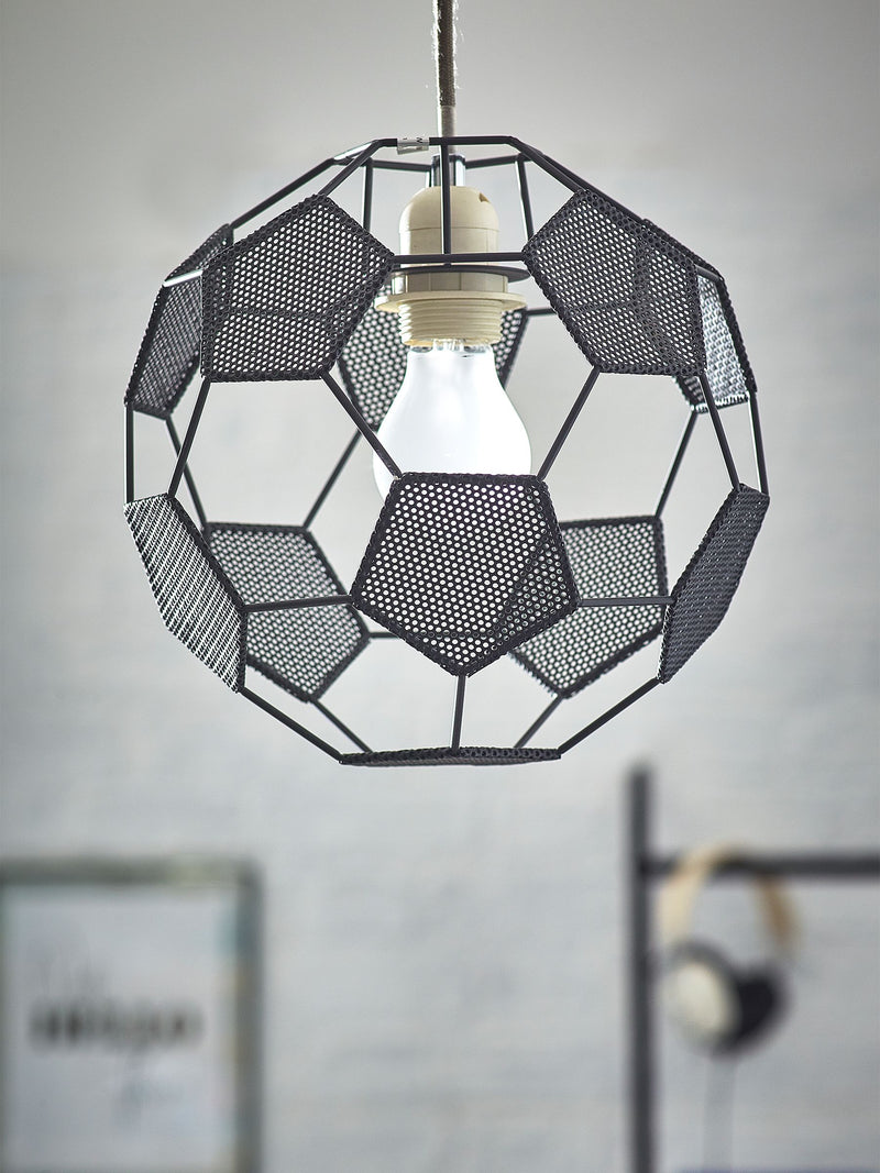 Monochrome football ceiling light shade (British brand)