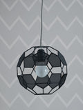 Monochrome football ceiling light shade (British brand)